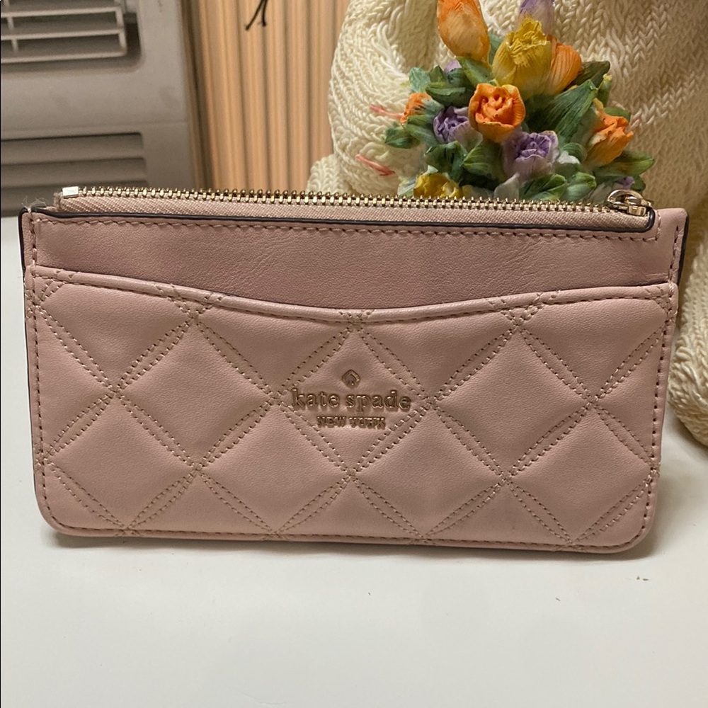 Kate Spade Pink Quilted Wallet